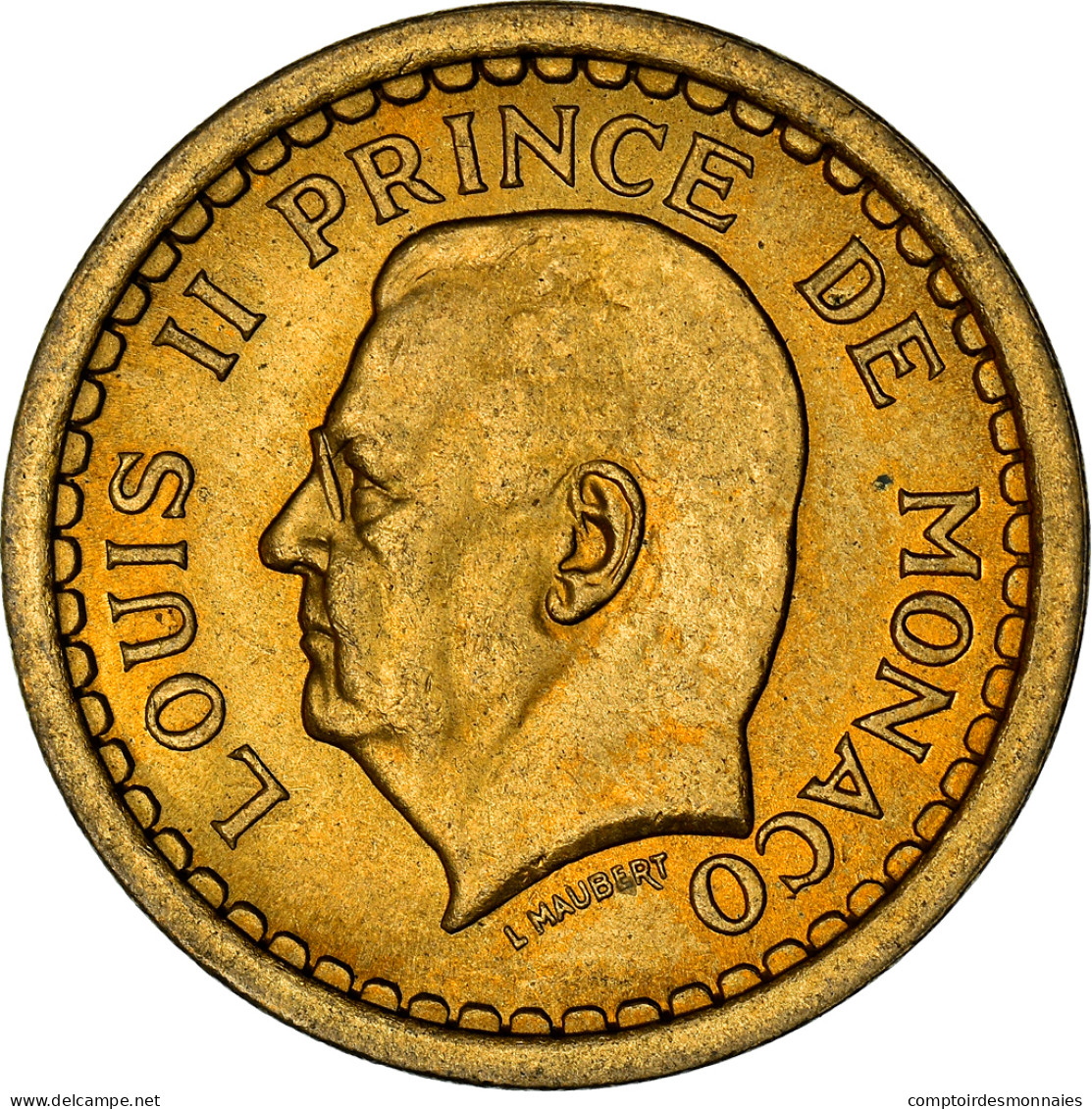 Monnaie, Monaco, 2 Francs, 1943, Paris, SUP+, Cupro-Aluminium, Gadoury:134 - 1922-1949 Louis II