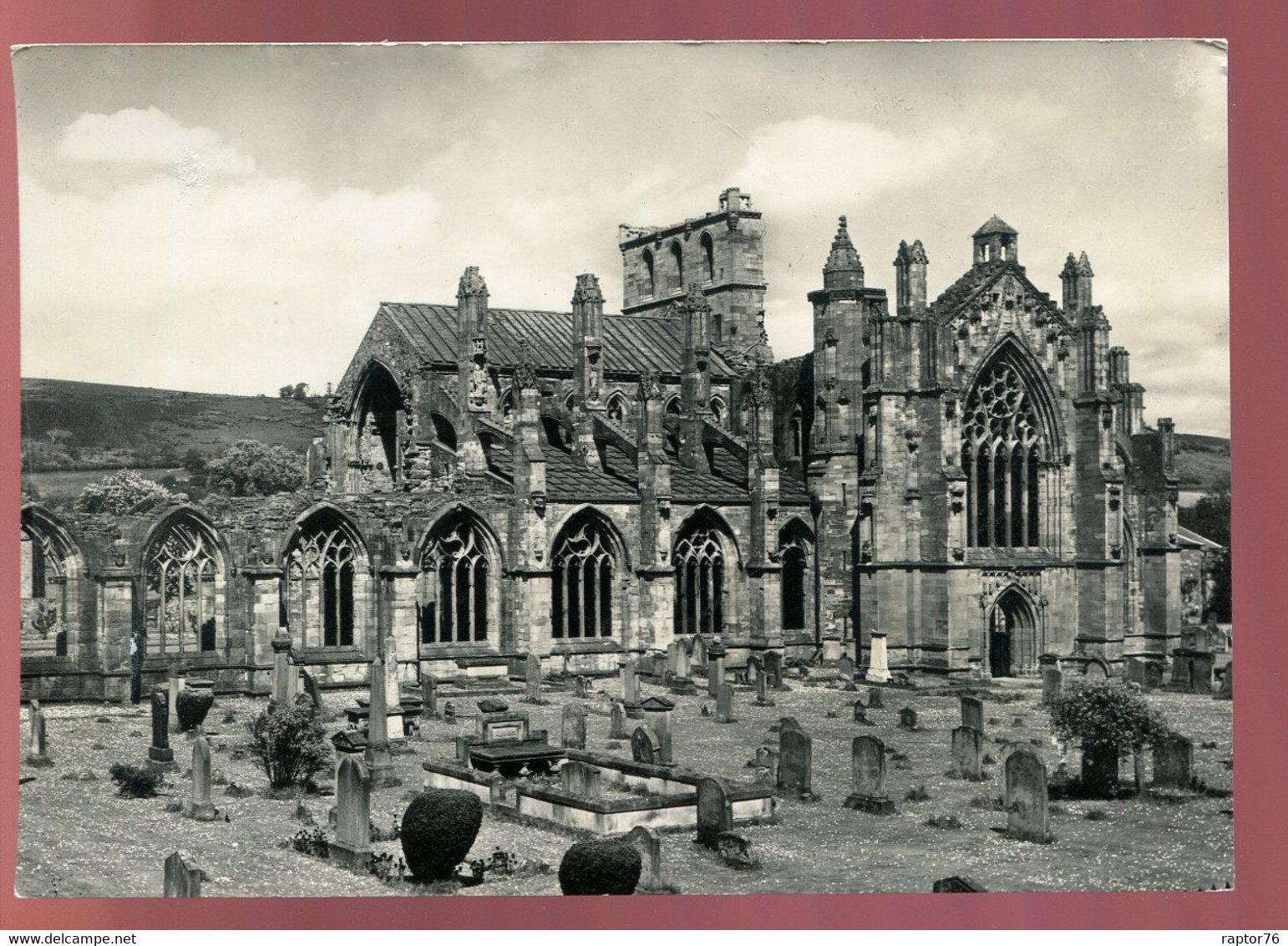 CPM Non écrite Royaume Uni MELROSE Abbey Church From The South - Roxburghshire