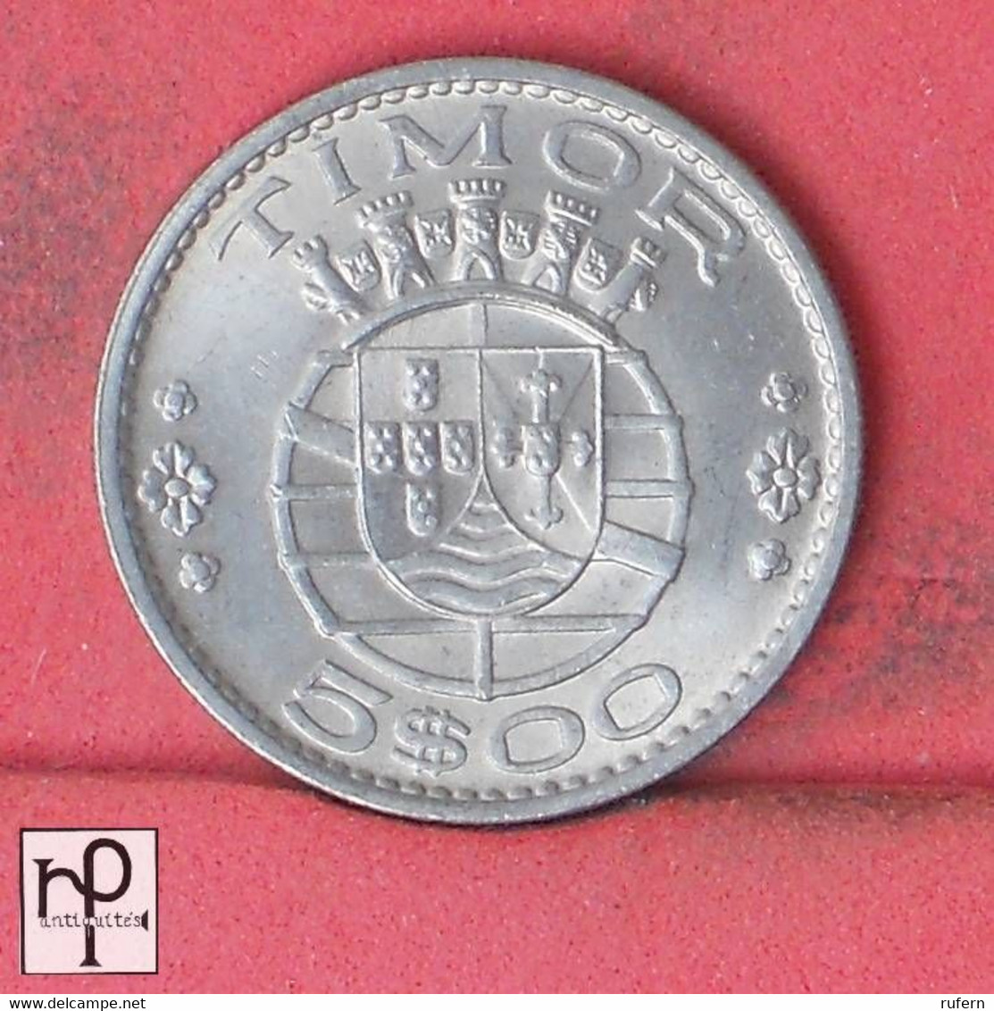 TIMOR 5 ESCUDOS 1970 -    KM# 21 - (Nº44732) - Timor