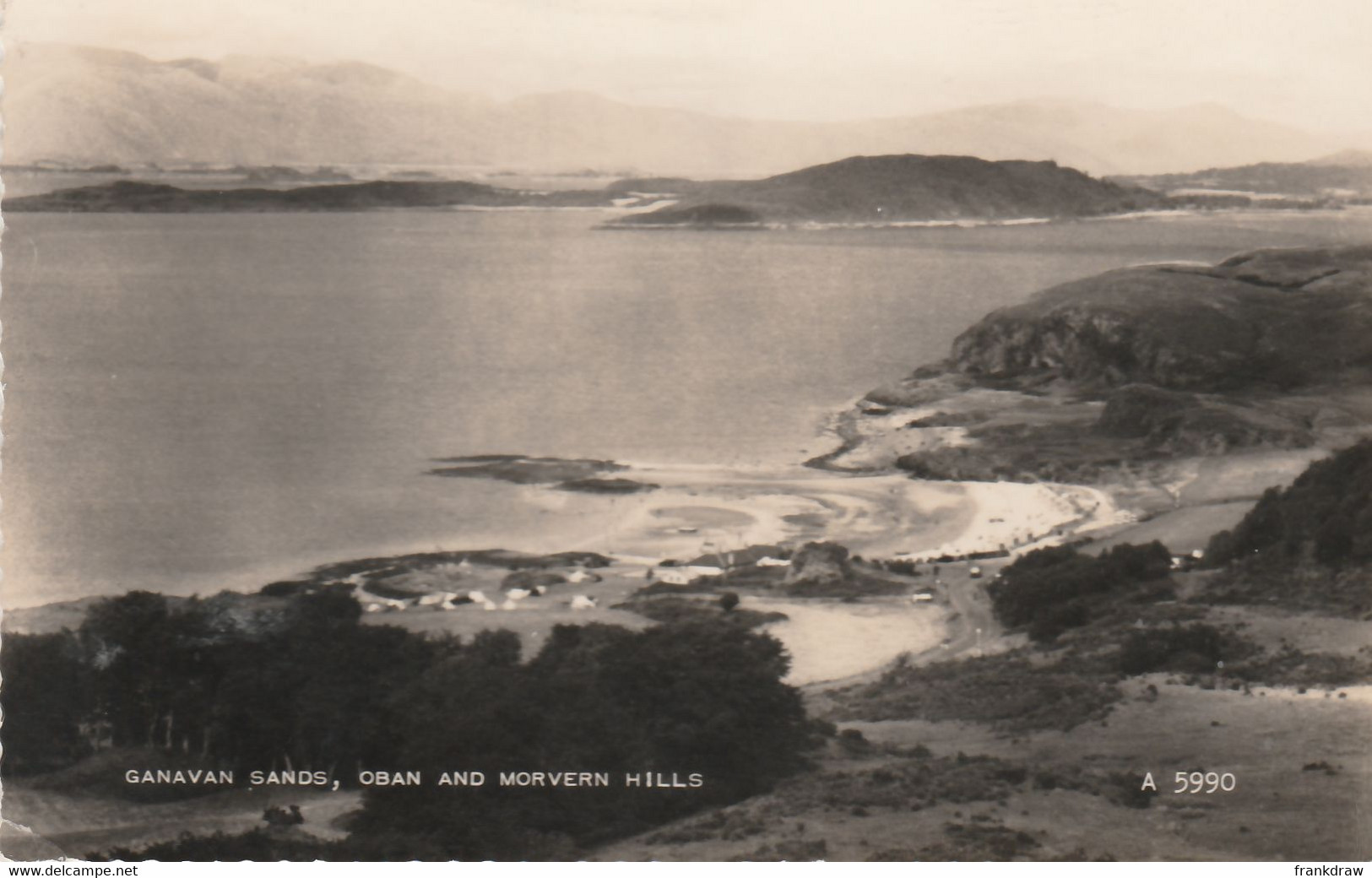 Postcard - Ganavan Sands, Oban And Morvern Hills Card No.A5990 Posted But Date Stamp Not Clear - Very Good - Non Classificati