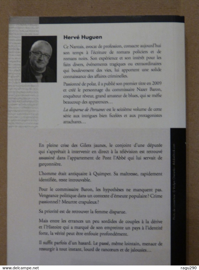 LA DISPARUE DE PORZANEC  Par  HERVE HUGUEN  éditions PALEMON  Policier BRETON - Other & Unclassified