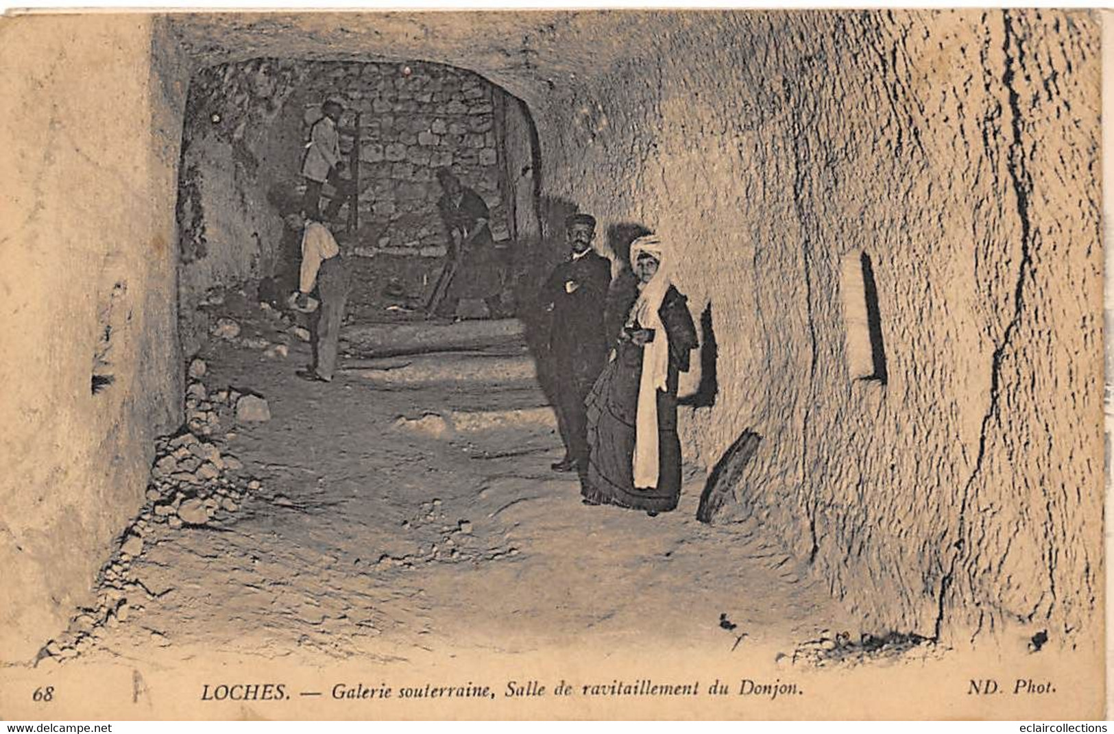 Loches         37       Galerie Souterraine. Salle De Ravitaillement Du Donjon   (scan) - Loches