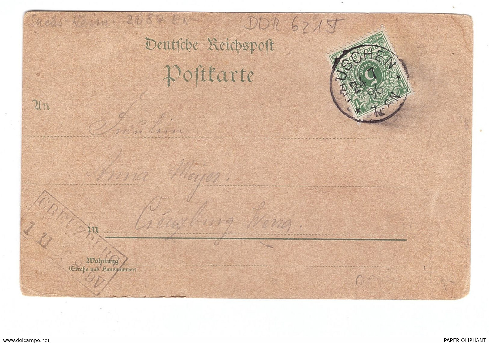 0-6200 BAD SALZUNGEN - TIEFENORT, Lithographie 1896,Marktplatz, Inneres Der Kirche, Craienberg, Burgruine - Bad Salzungen