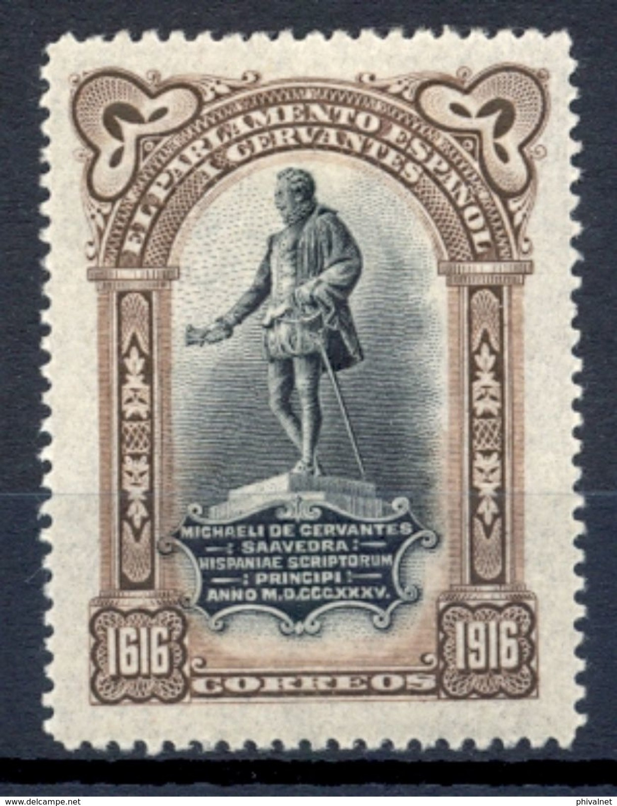 1916 ,III CENT. DE LA MUERTE DE CERVANTES, ED. FR 17 * ,MONUMENTO A CERVANTES - Nuevos