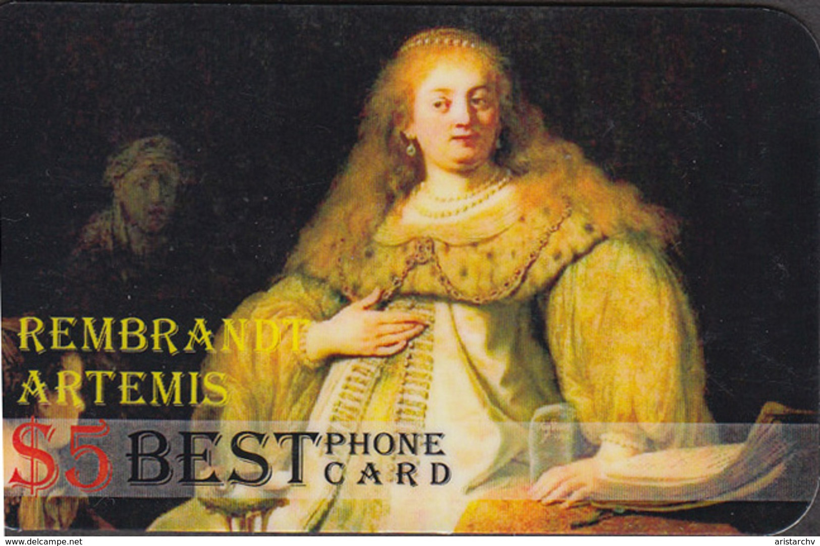 ART REMBRANDT SET OF 4 PHONE CARDS - Painting