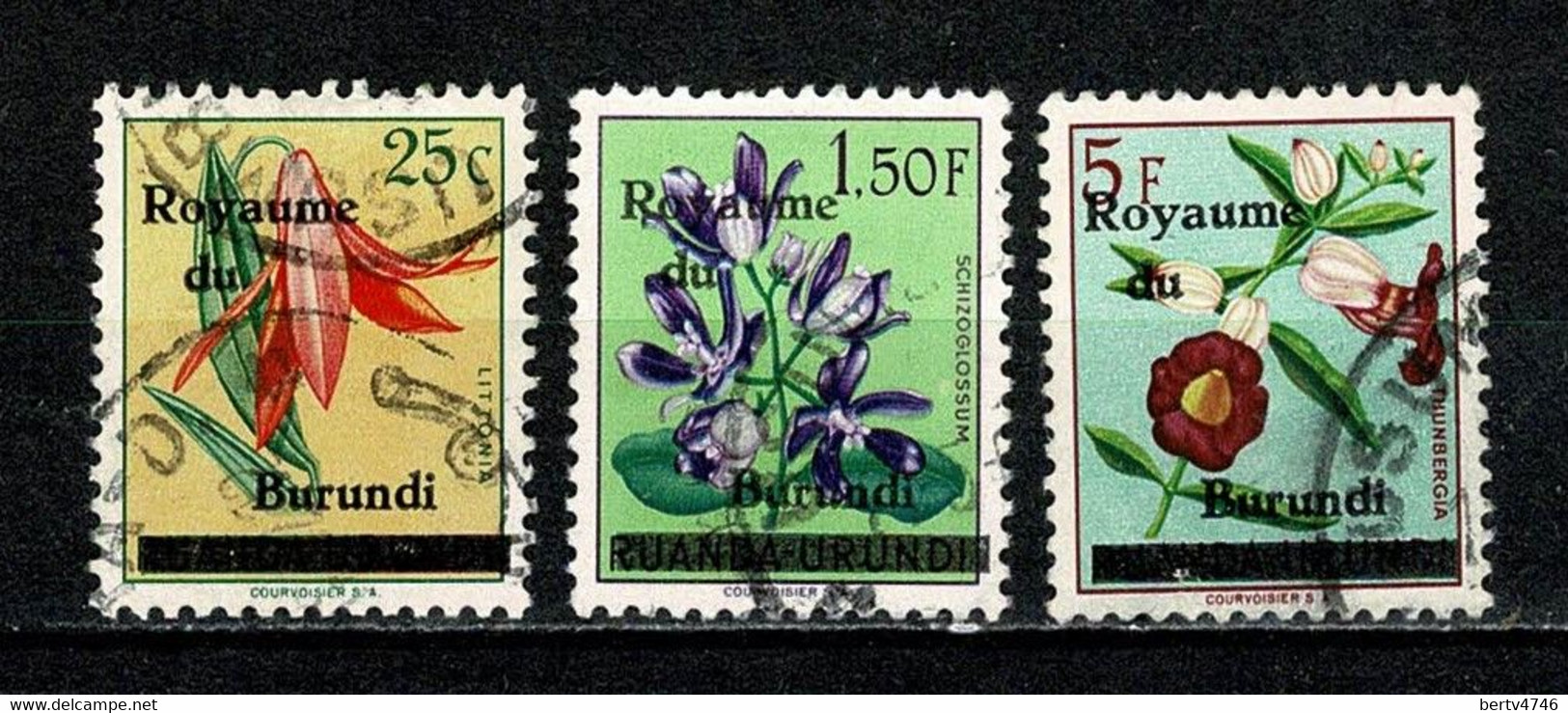 Burundi 1962 - 1, 4/5  Bloemen / Fleurs  Used - Oblitérés