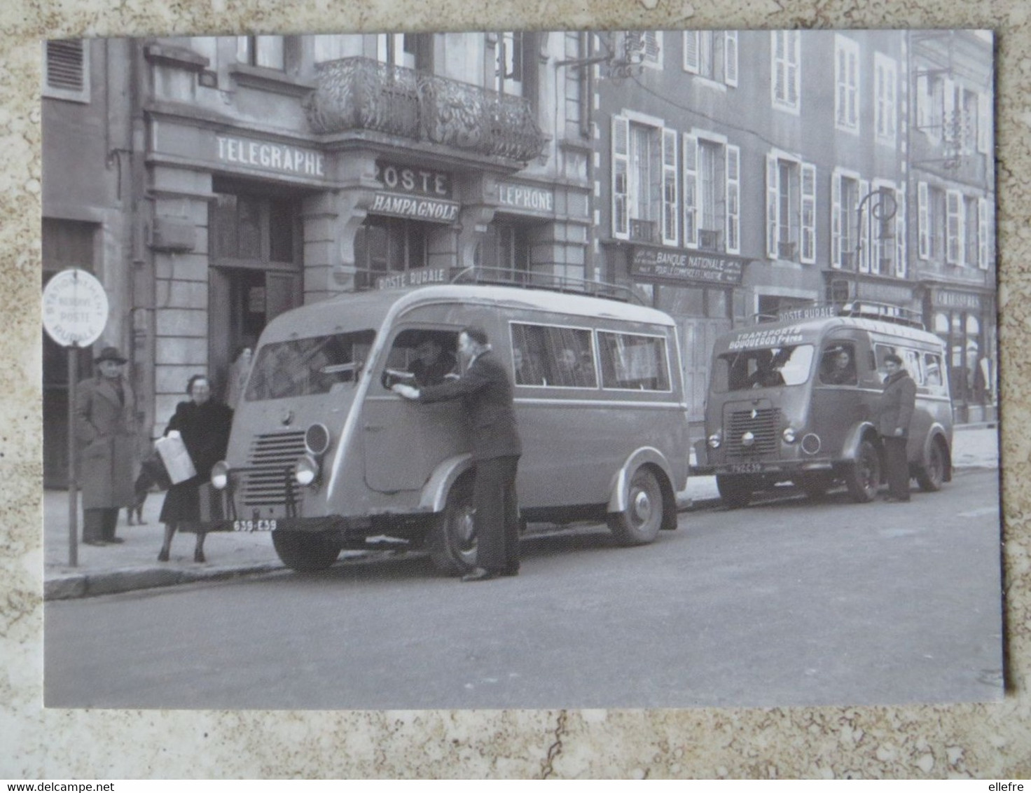 CPM Le Bureau De Poste De Champagnole - Jura - Vers 1950 Carte  -NEC CNET - Utilitaire Et Fourgon Postal Bouquerod - Poste & Facteurs