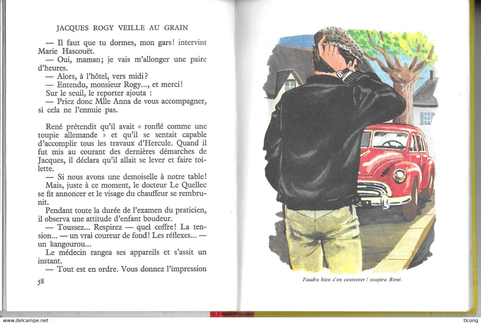 JACQUES ROGY VEILLE AU GRAIN DE PIERRE LAMBLIN, ILLUSTRATION DE VANNI TEALDI, 1ERE EDITION SPIRALE 1966 - Collection Spirale