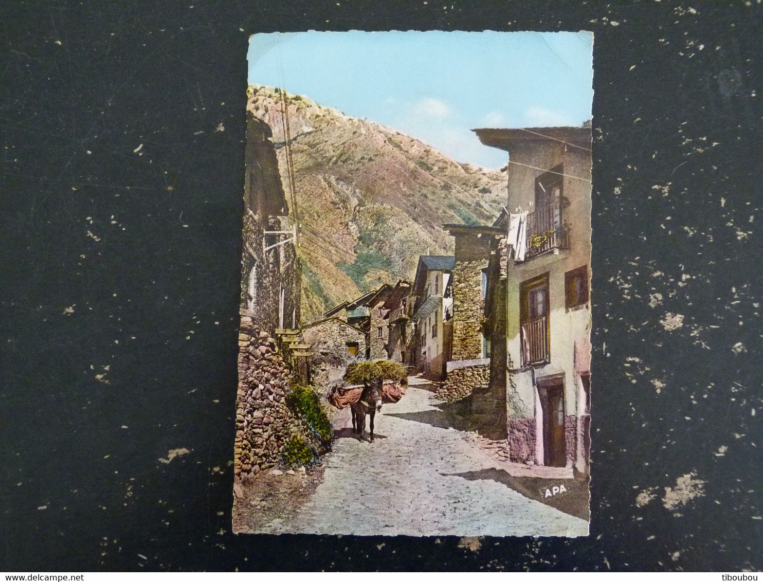 ANDORRE FRANCAIS ANDORRA YT 146 CROIX GOTHIQUE - FLAMME MUETTE COURONNE A L'ENVERS !!!!! CANILLO VIEILLE RUE - Cartas & Documentos