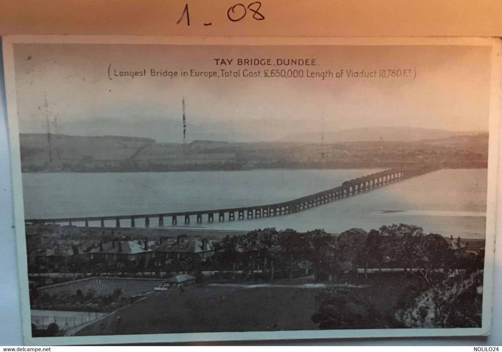 Cp écrite En 1951,Tay Bridge, Dundee (Angus) ECOSSE SCOTLAND, Ed E.T.W Dennis, - Angus