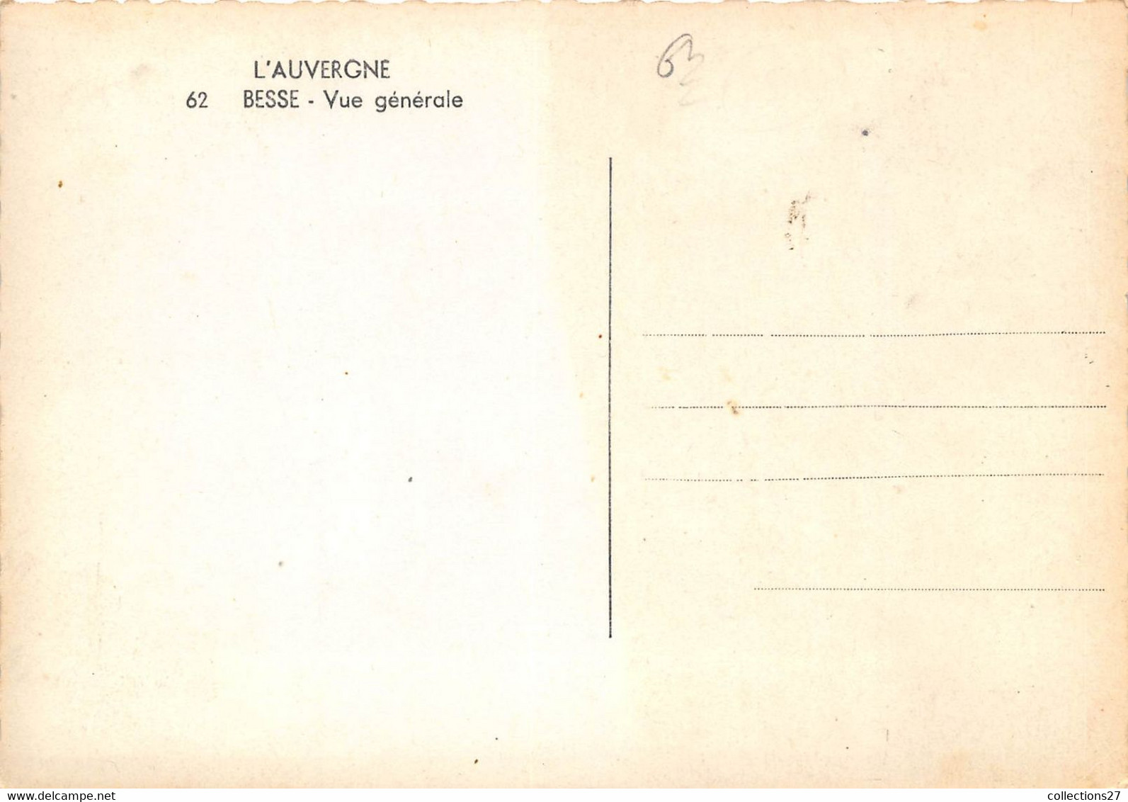 63-BESSE-VUE GENERALE - Besse Et Saint Anastaise