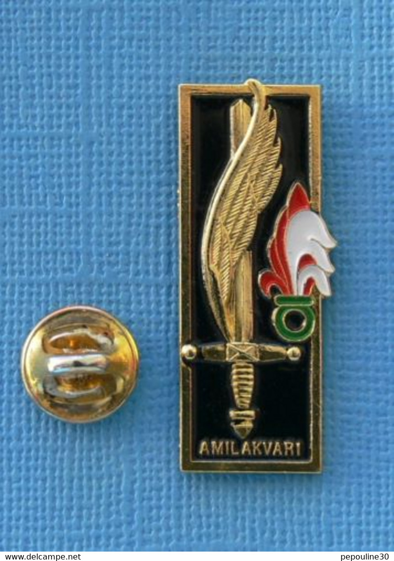 1 PIN'S //  ** LÉGION / Lt C AMILAKVARI / ÉCOLE SPÉCIALE MILITAIRE SAINT-CYR / 1954-1956 ** . (CEC - ID Premier) - Militaria