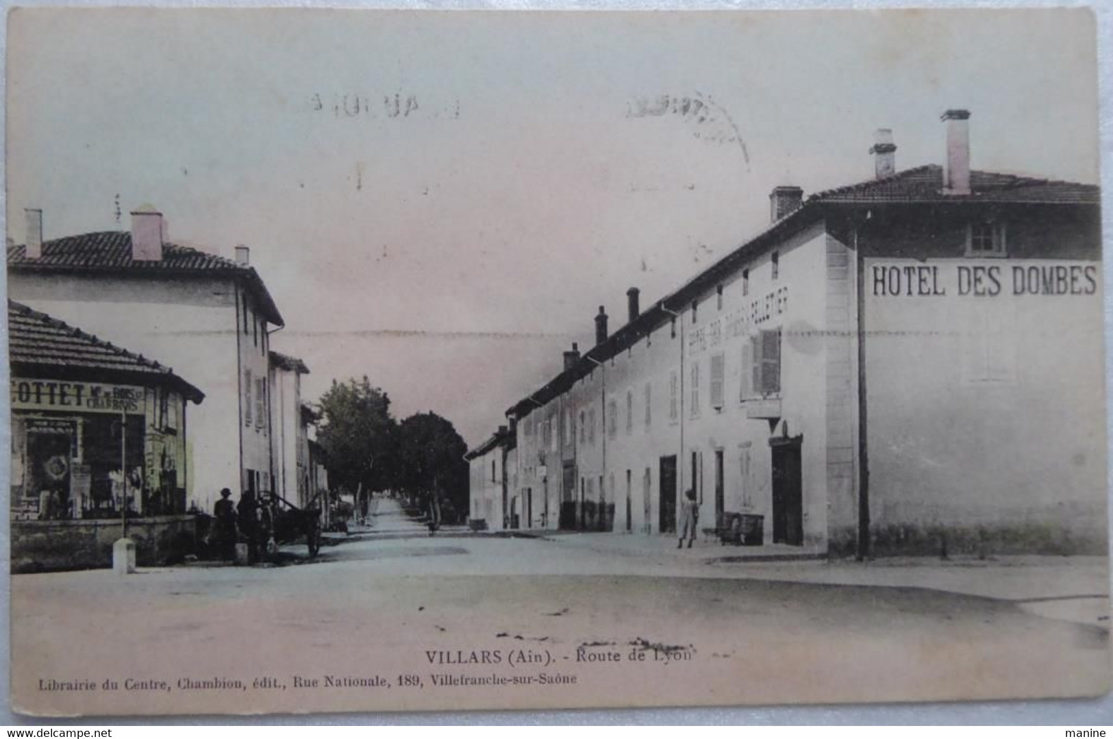 VILLARS (Ain). - Route De Lyon - CPA 1933 - Villars-les-Dombes