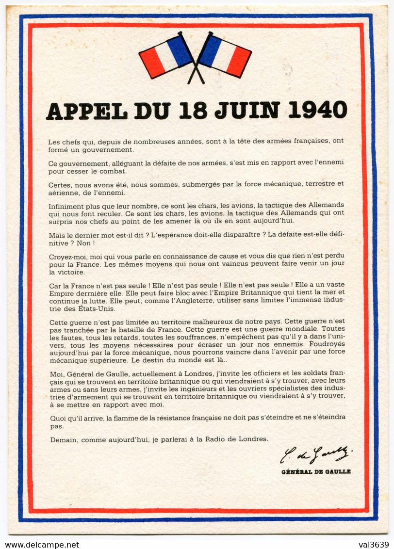 Général De Gaulle - Publicité Aéroport De Paris FDC YT 2656 Commémoration Du Cinquantenaire Appel Du 18 Juin 1940 - 1990-1999