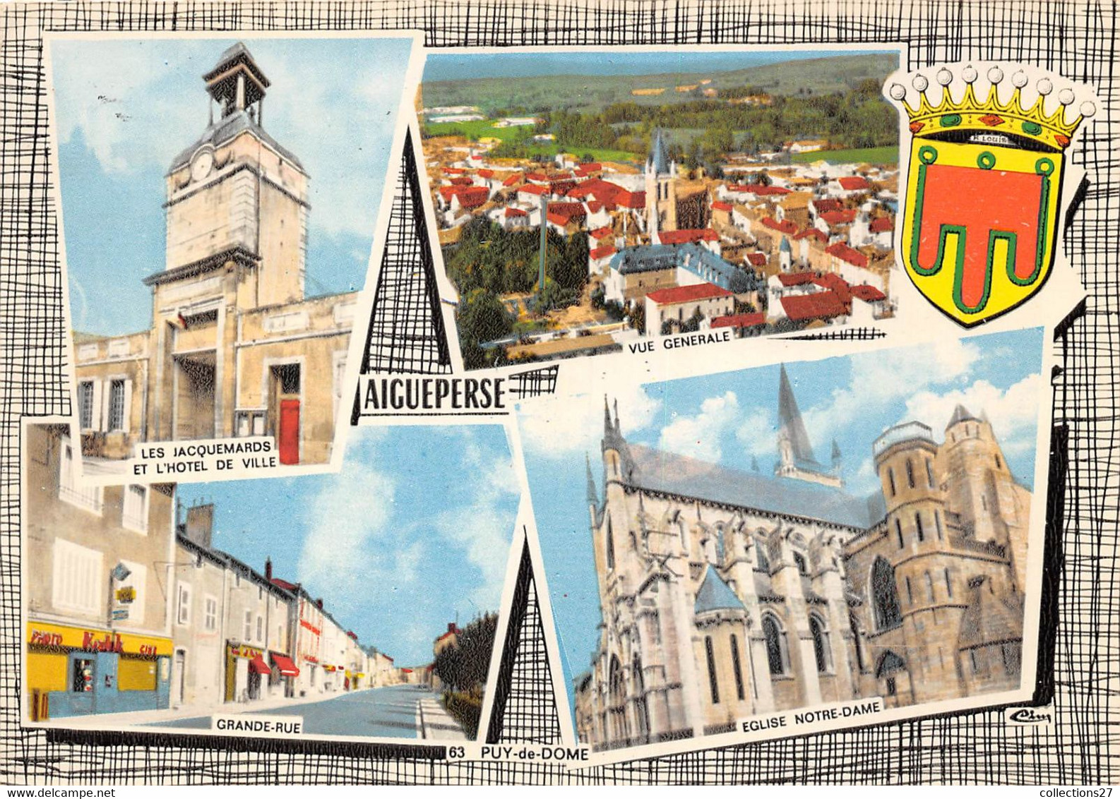 63-AIGUEPERSE- MULTIVUES - Aigueperse