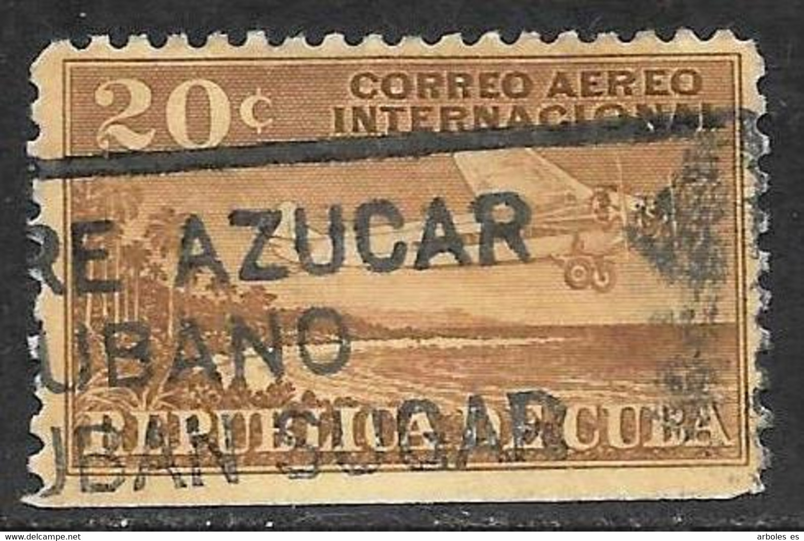 Cuba - Serie Básica - Año1931 - Catalogo Yvert N.º 0007 - Usado - Aéreo - Oblitérés