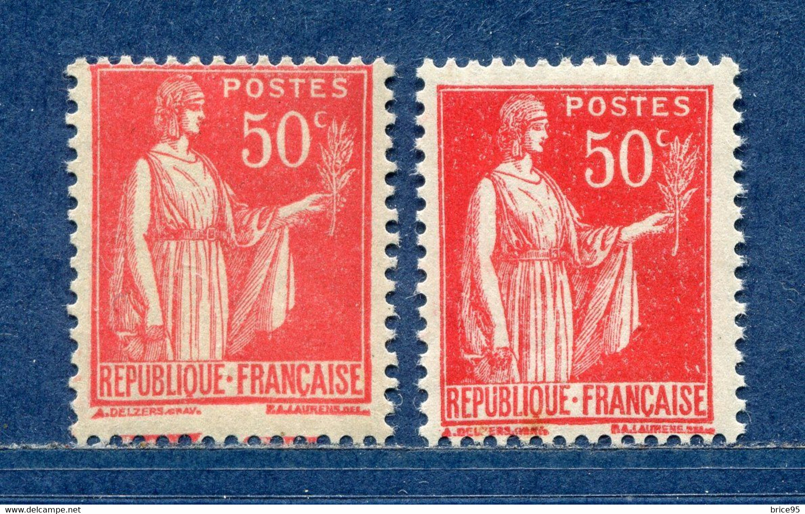 ⭐ France - Variété - YT N° 283 - Couleurs - Pétouilles - Neuf Sans Charnière - 1932 ⭐ - Unused Stamps