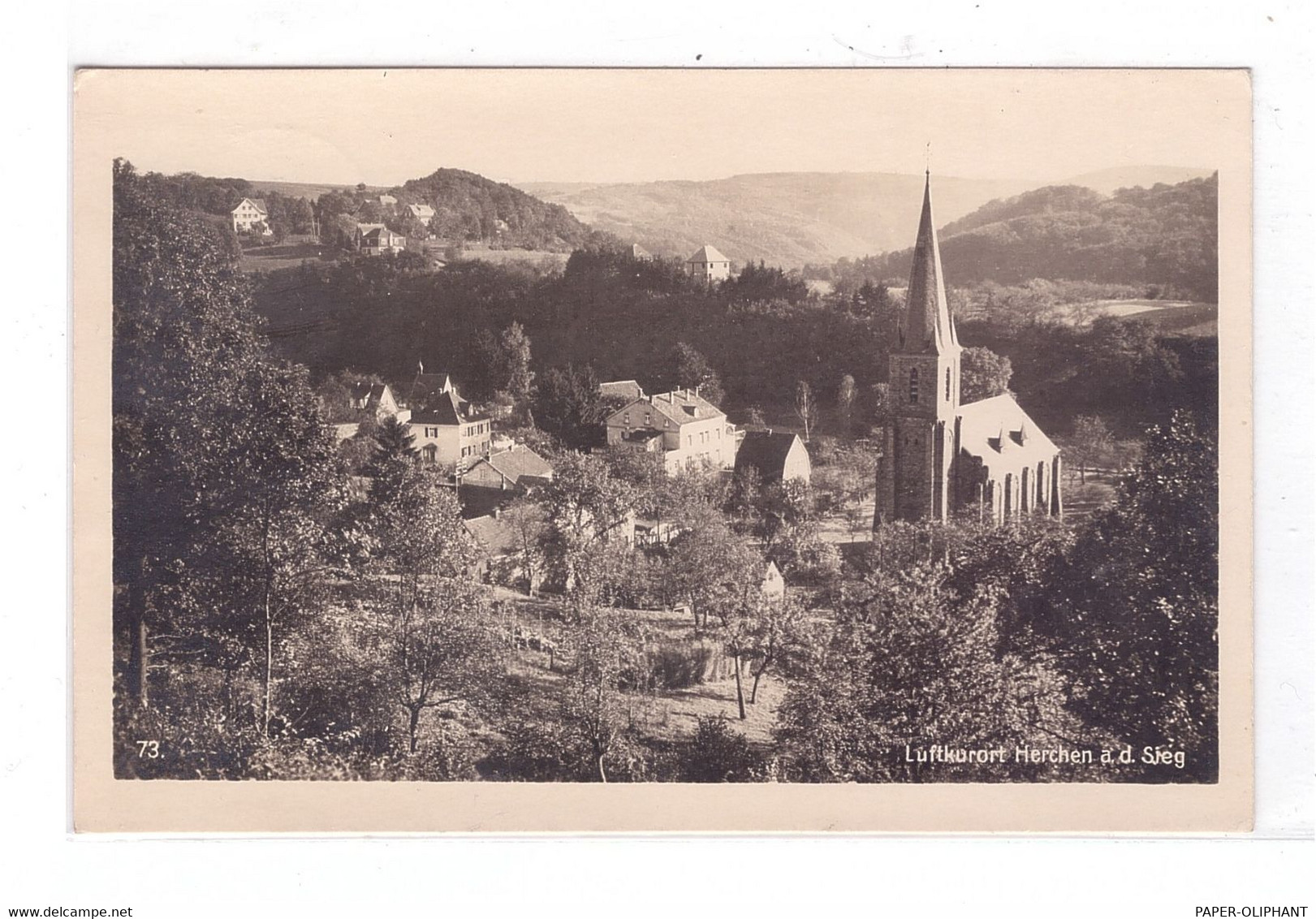 5227 WINDECK - HERCHEN, Kirche Und Umgebung, 1937 - Windeck