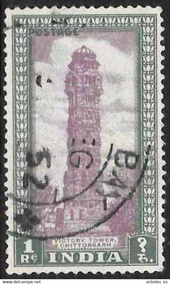 India - Serie Básica - Año1949 - Catalogo Yvert N.º 0018 - Usado - - Oblitérés