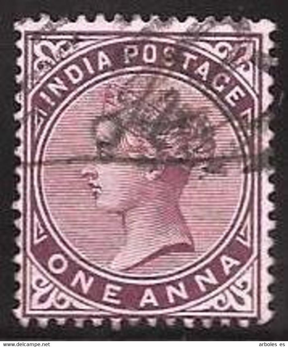 India - Inglesa - Leyenda India Postage - Año1882 - Catalogo Yvert N.º 0035 - Usado - - 1854 Britische Indien-Kompanie