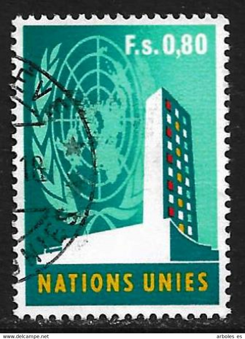 Naciones Unidas - Ginebra - Serie Básica - Año1969 - Catalogo Yvert N.º 0009 - Usado - - Oblitérés