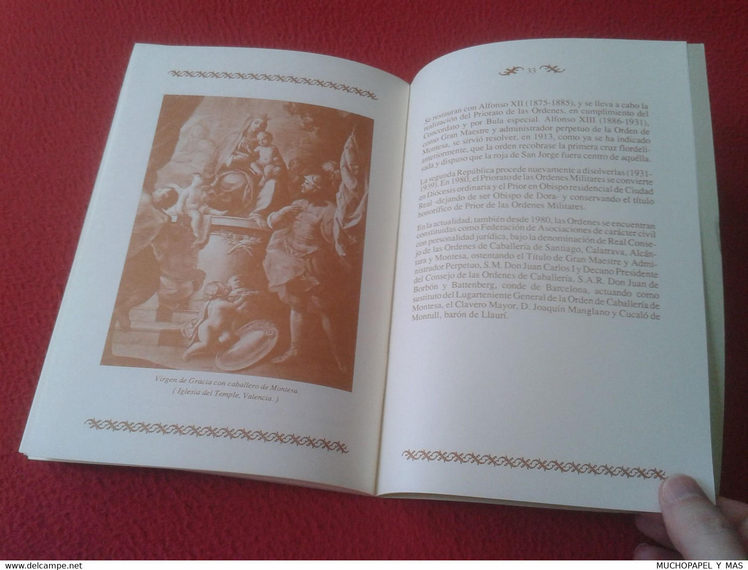 SPAIN ESPAÑA LIBRO CUADERNO GUÍA O SIMILAR LA ORDEN MILITAR DE MONTESA POR SANTIAGO PUENTES Y ZARAGOZA, SABER HOY VER...