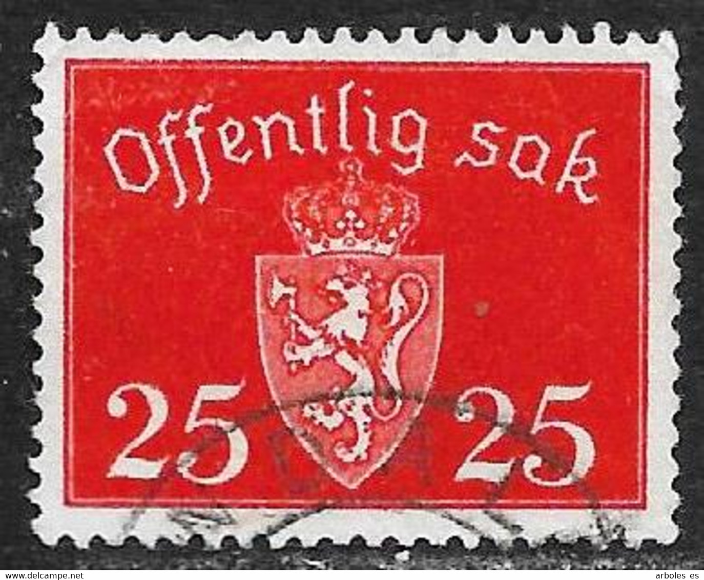 Noruega - Sellos De Servicios - Año1946 - Catalogo Yvert N.º 0053 - Usado - Servicios - Oblitérés