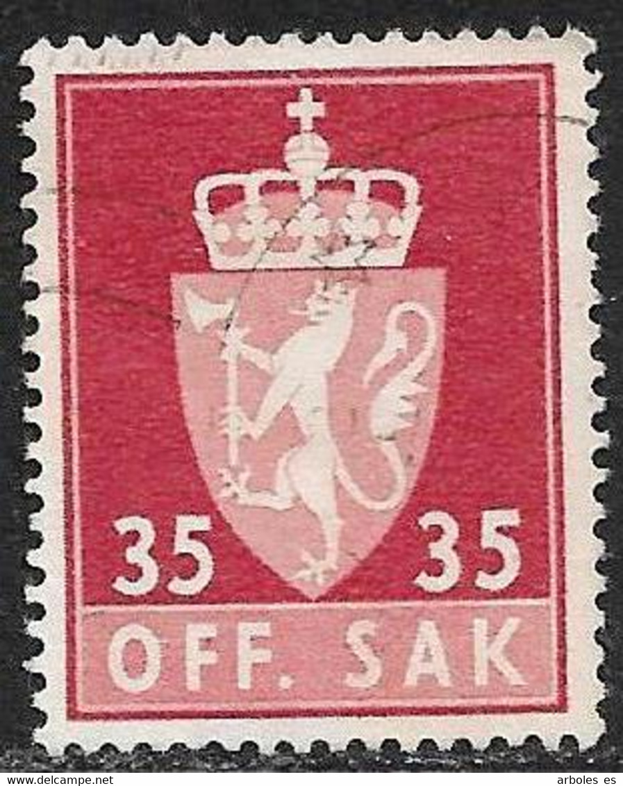 Noruega - Sellos De Servicios - Año1955 - Catalogo Yvert N.º 0074 - Usado - Servicios - Oblitérés