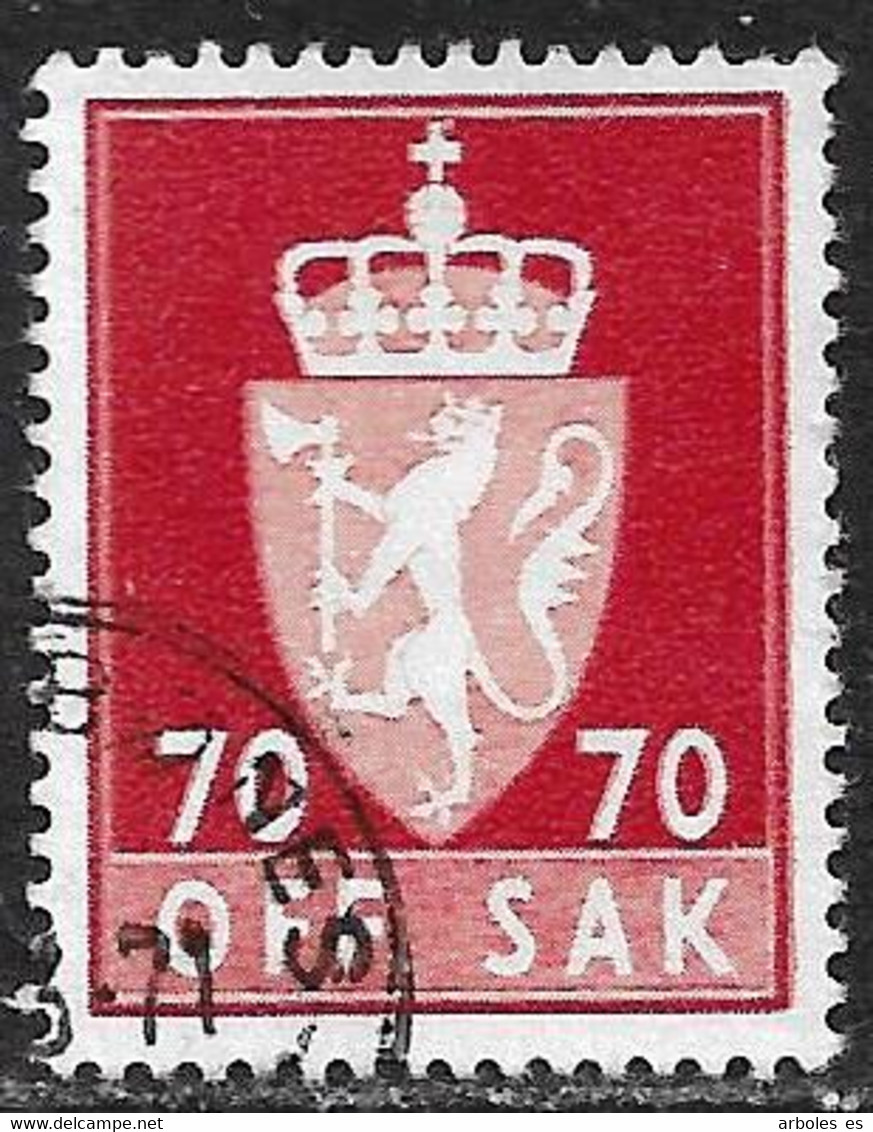Noruega - Sellos De Servicios - Año1955 - Catalogo Yvert N.º 0083A - Usado - Servicios - Oblitérés