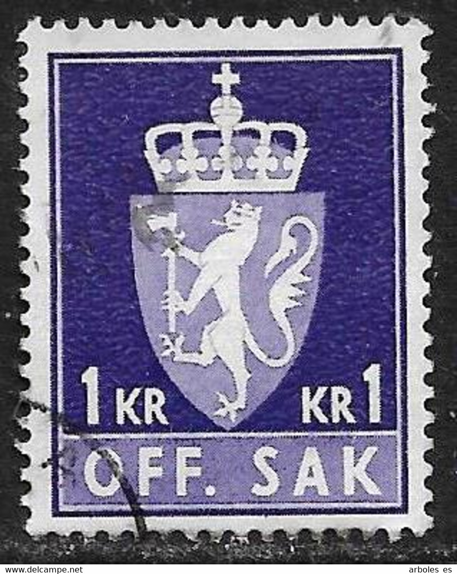 Noruega - Sellos De Servicios - Año1955 - Catalogo Yvert N.º 0087 - Usado - Servicios - Gebraucht