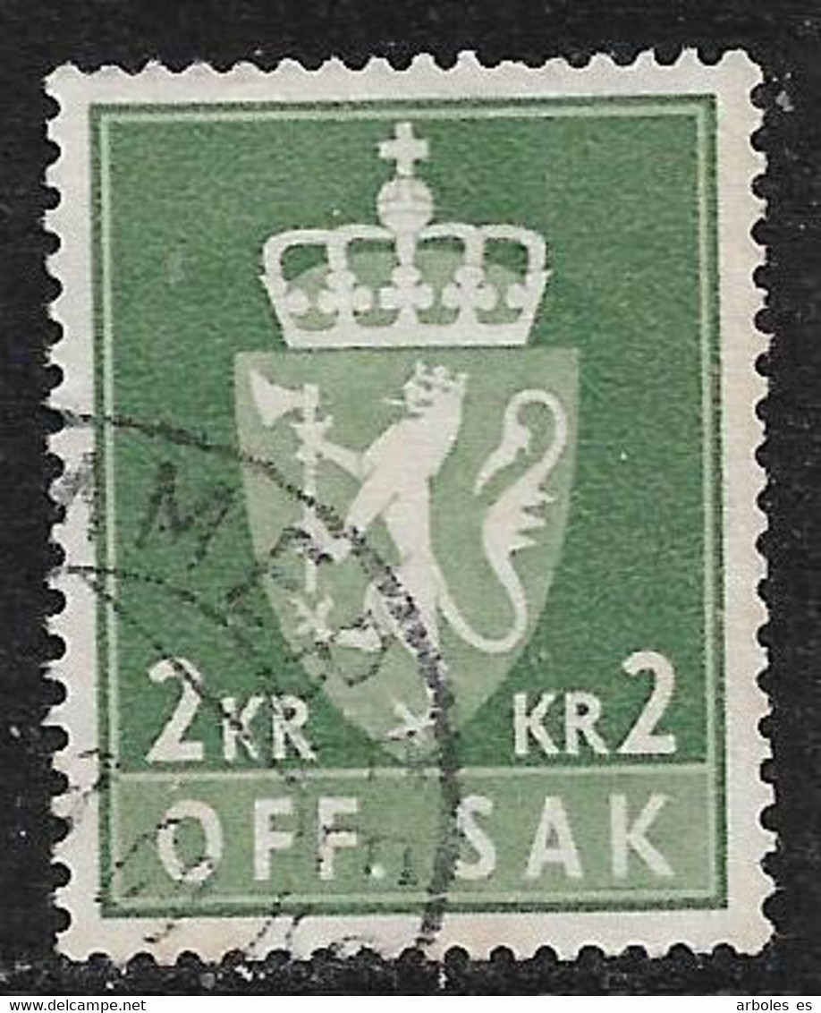 Noruega - Sellos De Servicios - Año1955 - Catalogo Yvert N.º 0088 - Usado - Servicios - Oblitérés