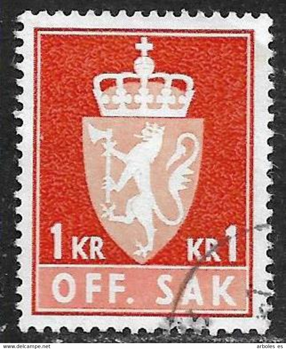 Noruega - Sellos De Servicios - Año1974 - Catalogo Yvert N.º 0092 - Usado - Servicios - Oblitérés