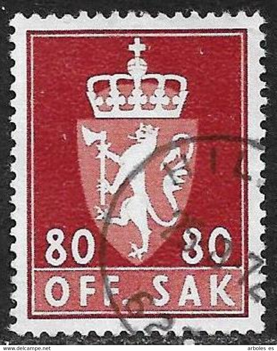 Noruega - Sellos De Servicios - Año1976 - Catalogo Yvert N.º 0100 - Usado - Servicios - Oblitérés