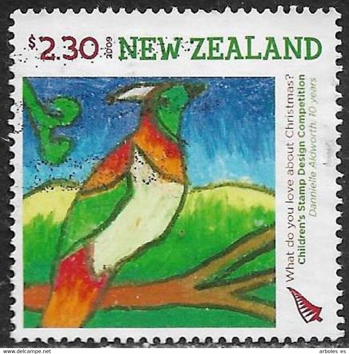 Nueva Zelanda - Navidad - Año2009 - Catalogo Yvert N.º 2557 - Usado - - Oblitérés