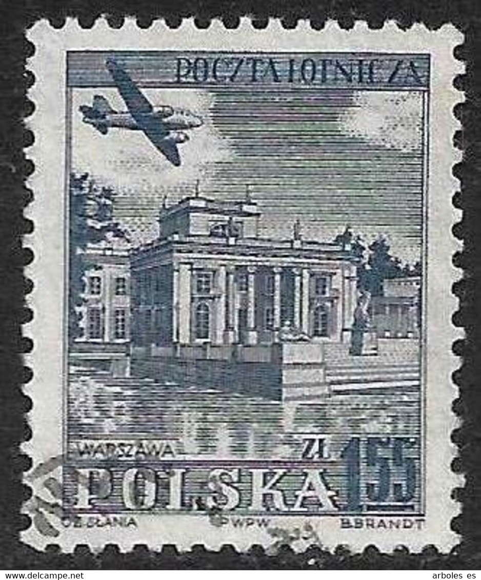 Polonia - Ciudades Polonesas - Año1954 - Catalogo Yvert N.º 0038 - Usado - Aéreo - Usati