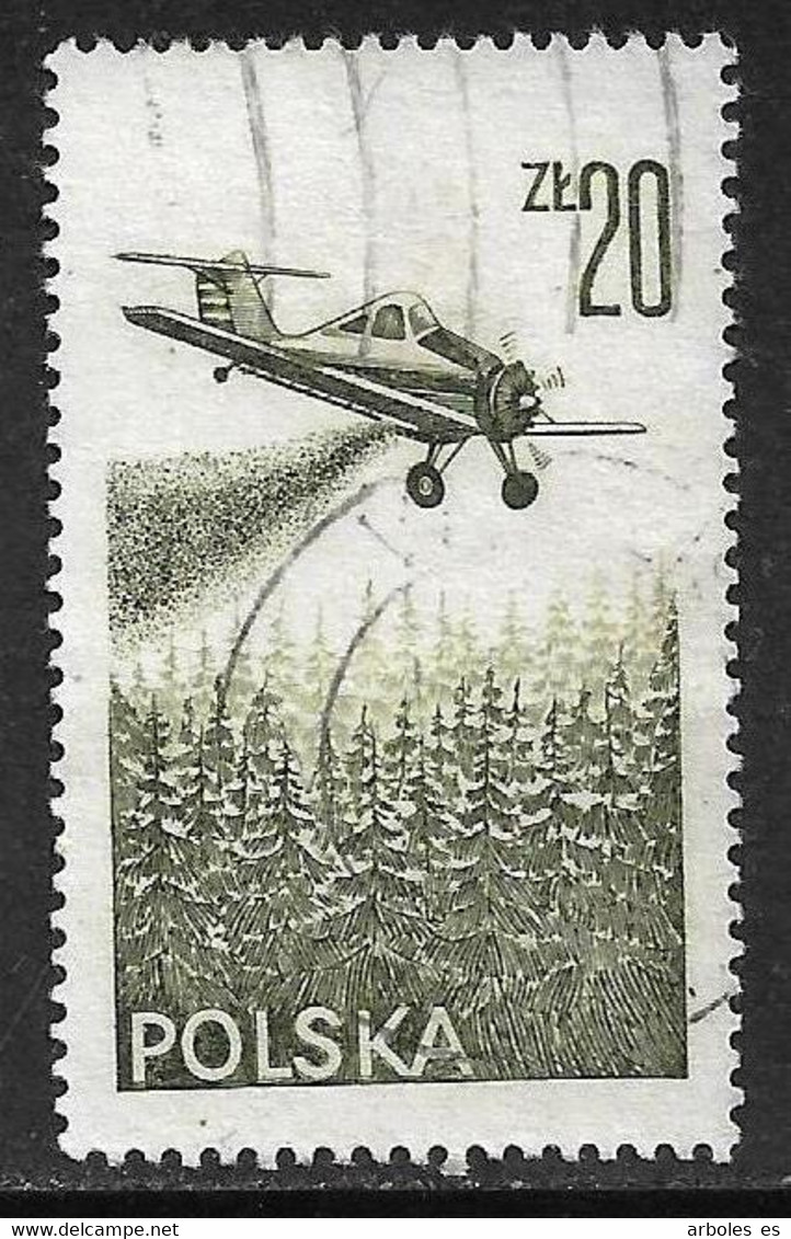 Polonia - Aeronáutica - Año1977 - Catalogo Yvert N.º 0057 - Usado - Aéreo - Used Stamps