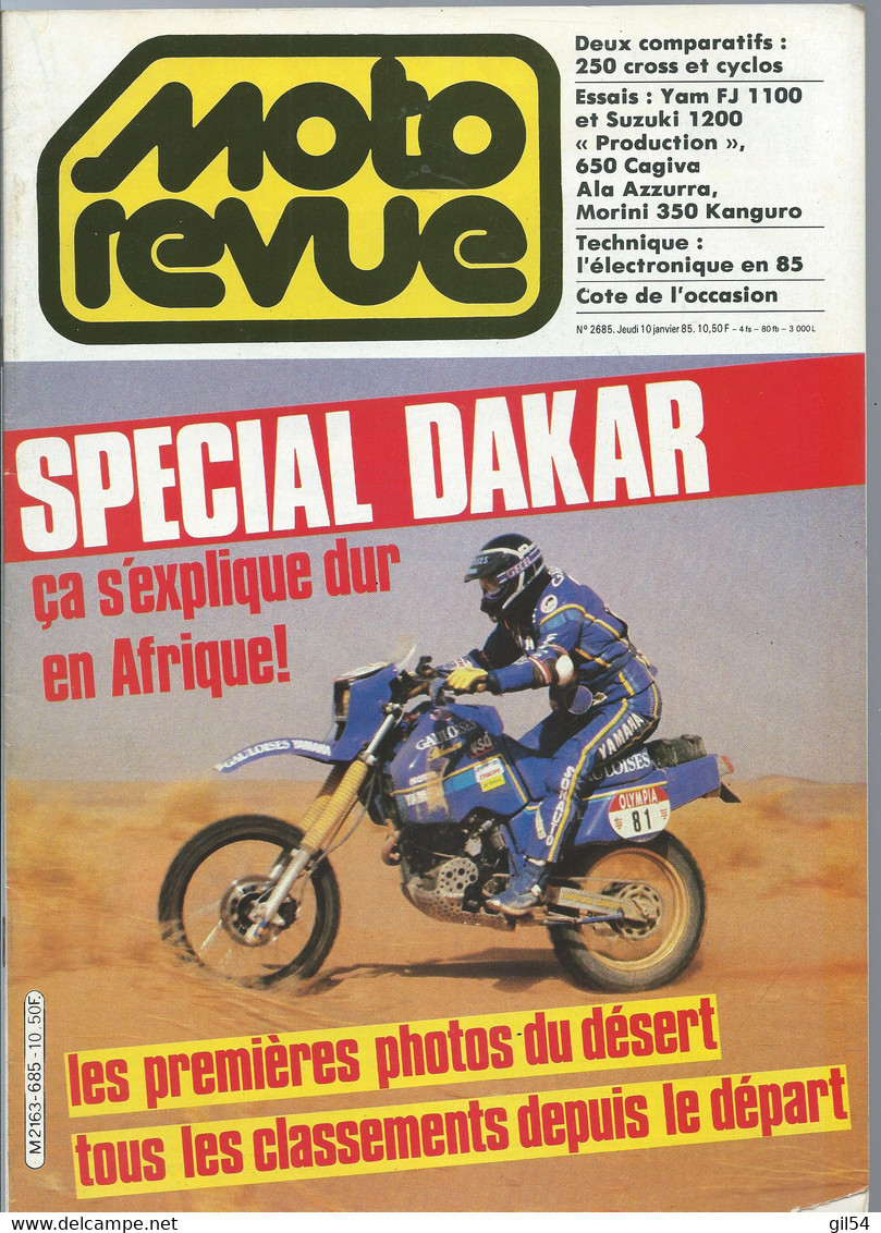 Moto Revue ° 2163   - 10/01/1985  -SPECIAL DAKAR  - Moto3405 - Motorfietsen