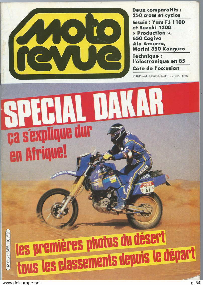 Moto Revue ° 2163   - 10/01/1985  -SPECIAL DAKAR  - Moto3405 - Moto