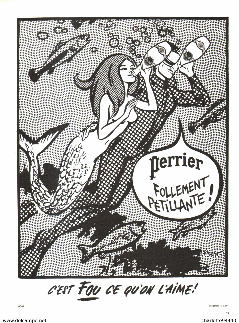 PUB  " PERRIER  "    1967  ( 38 ) - Perrier