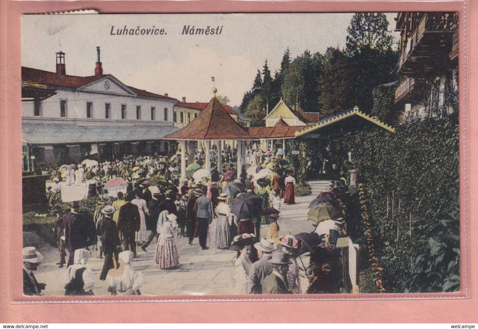 OLD POSTCARD Czech Republic - LUHACOVICE - NAMESTI - República Checa