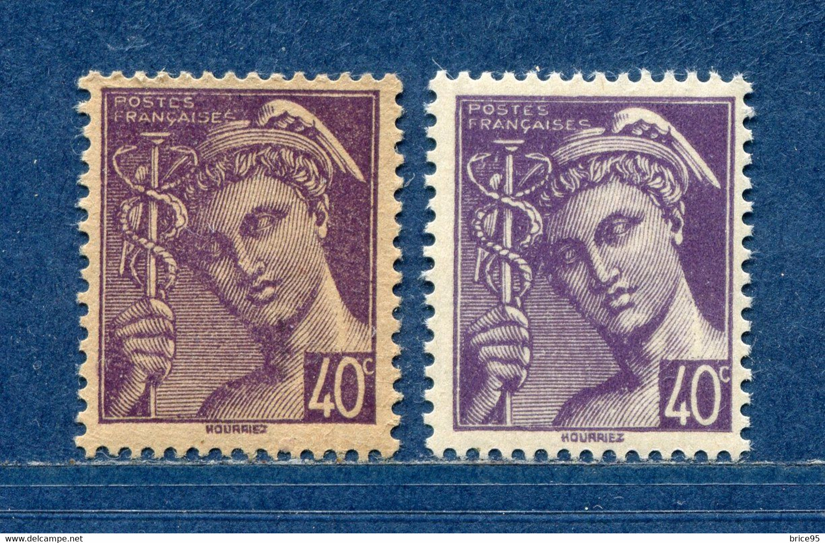 ⭐ France - Variété - YT N° 548 - Couleurs - Pétouilles - Neuf Sans Charnière - 1942 ⭐ - Unused Stamps