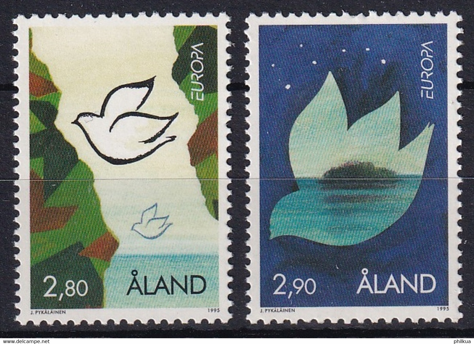 MiNr. 100 - 101  Finnland Alandinseln1995, 5. Mai. Europa: Frieden Und Freiheit Postfrisch/**/MNH - Aland