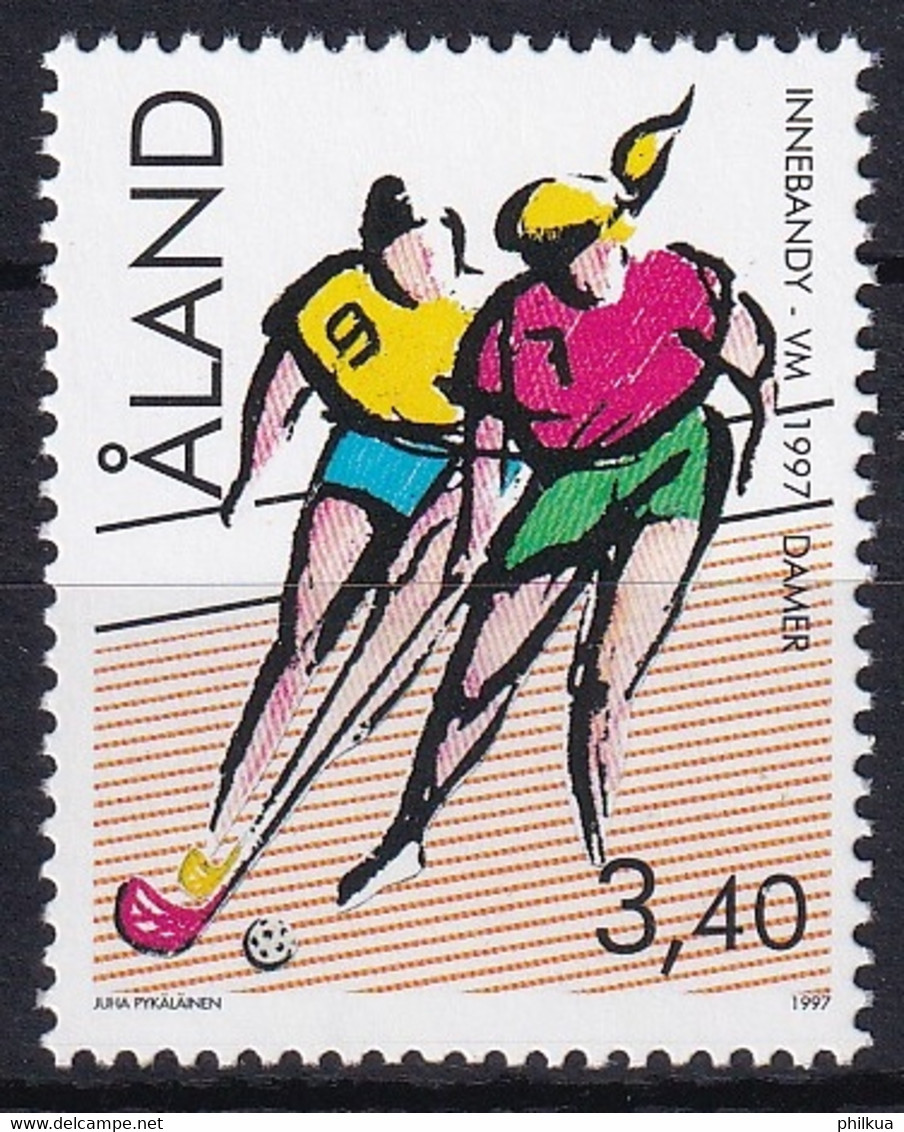 MiNr. 127 Finnland Alandinseln1997, 3. Mai. Unihockey-Weltmeisterschaft Der Frauen, Mariehamn Postfrisch/**/MNH - Aland