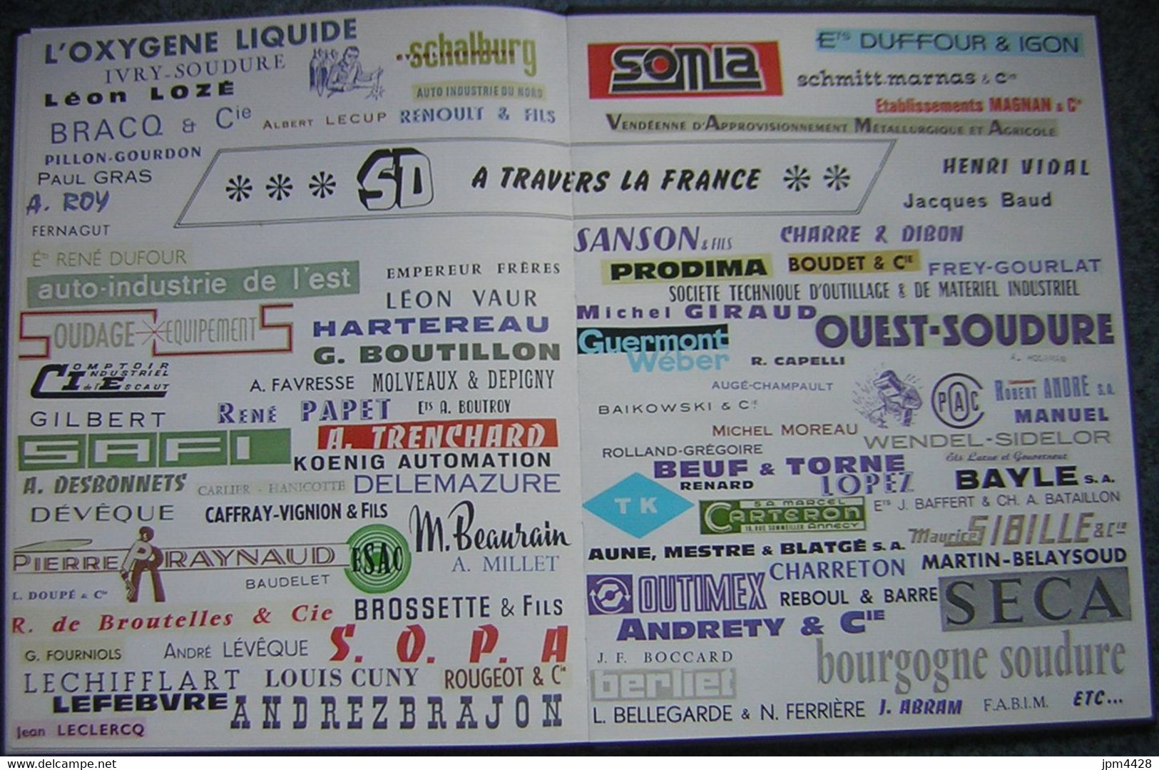 Vieux Papiers Plaquette anniversaire 50 ans 1920 - 1970 Matériel de Soudage SAUVAGEAU SD avec 2 cartes de visite -