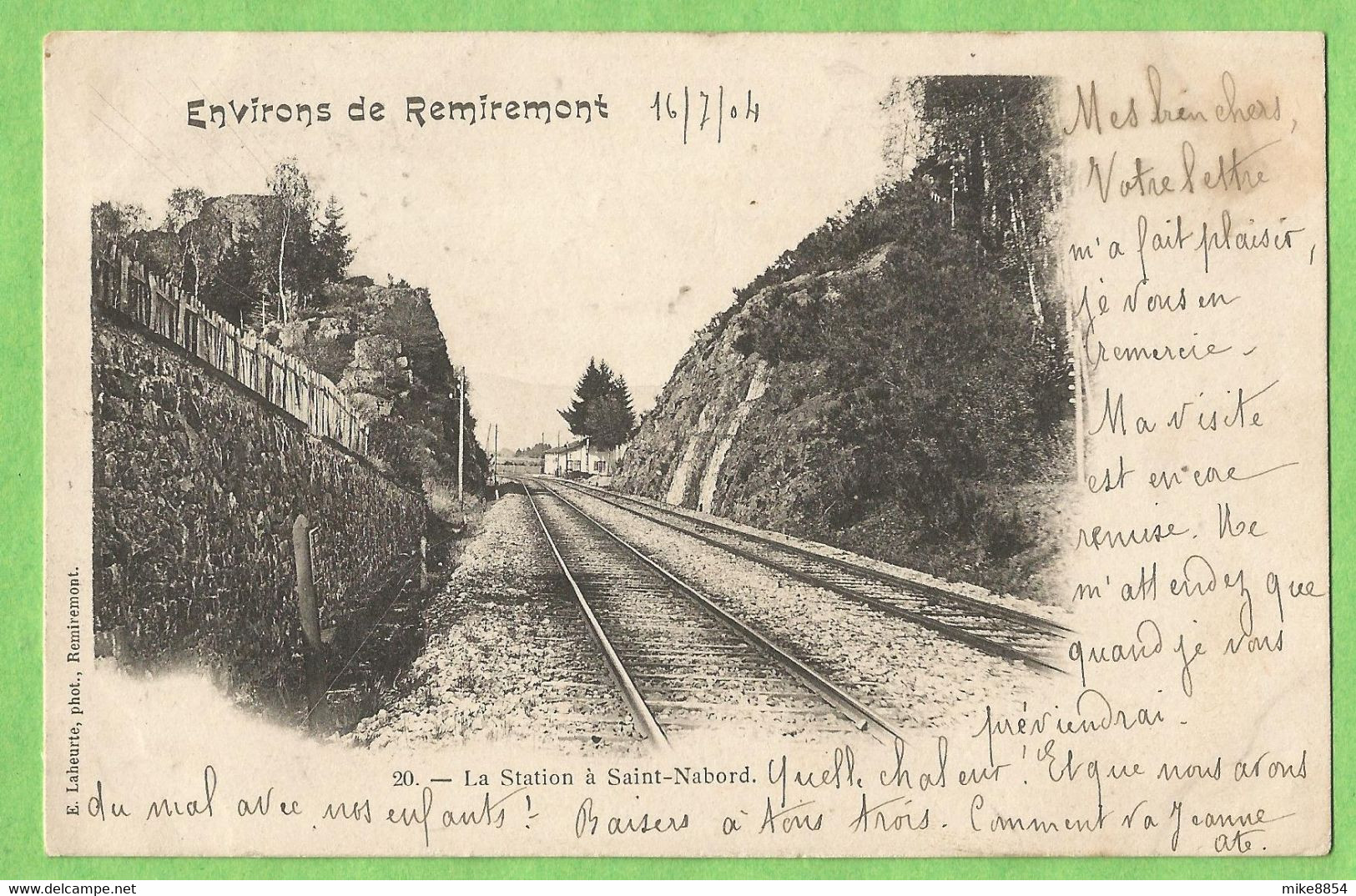 A166  CPA Environs De REMIREMONT  (Vosges)  La Station à SAINT-NABORD   ++++++ - Saint Nabord