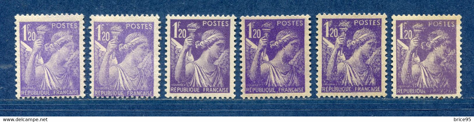 ⭐ France - Variété - YT N° 651 - Couleurs - Pétouilles - Neuf Sans Charnière - 1944 ⭐ - Unused Stamps