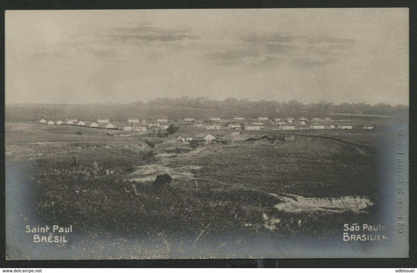 BRÉSIL BRAZIL SÃO PAULO Carte PHOTOGRAPHIQUE Vue Générale D'une Plantation De Café. - São Paulo