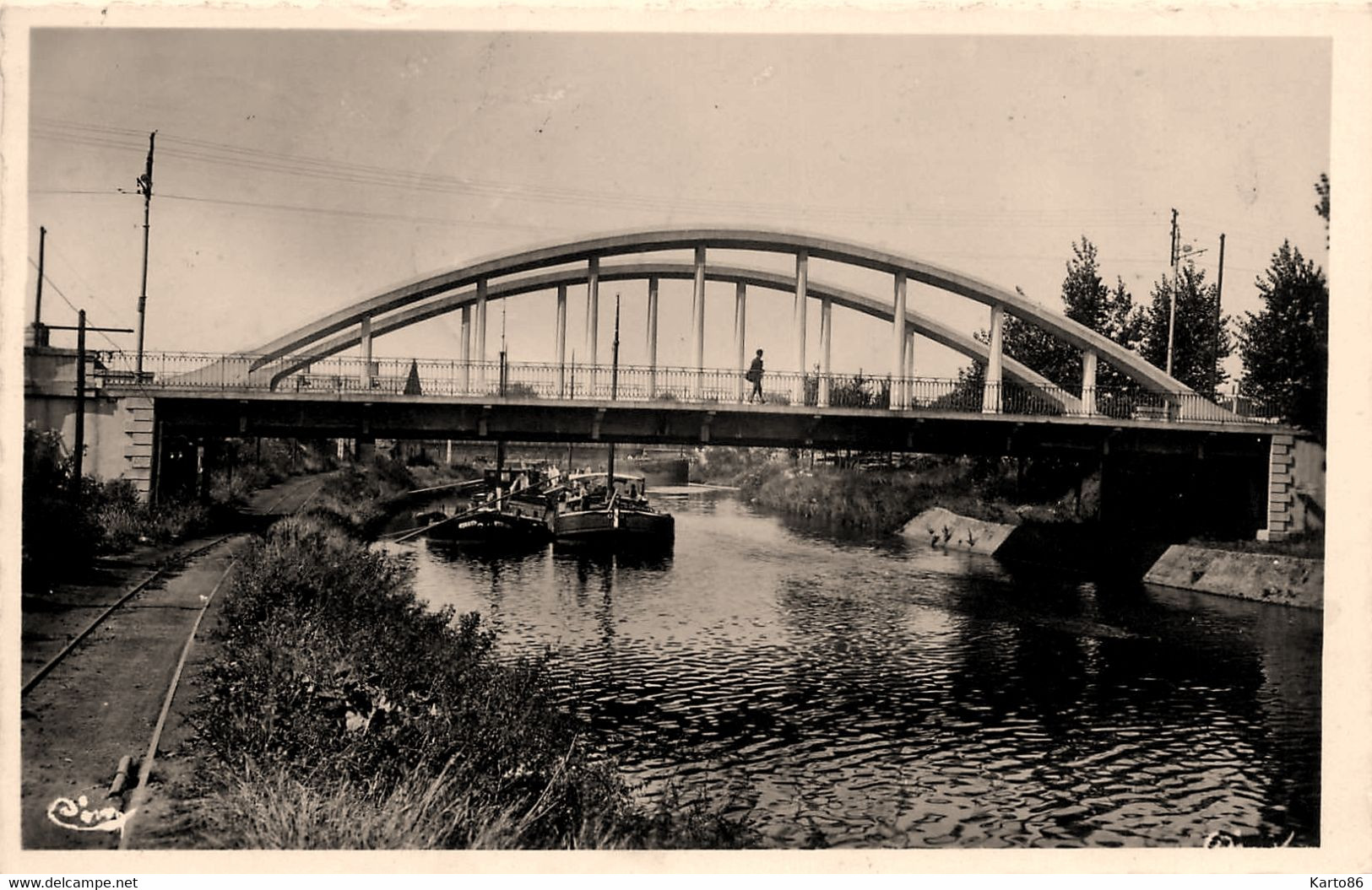 Condé Sur Escaut * Le Pont De La Renaissance * Péniche Batellerie - Conde Sur Escaut