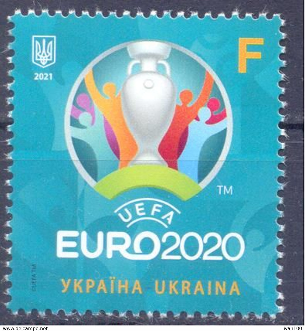 2021. Ukraine, European Soccer Cup EURO'2020, 1v, Mint/** - Oekraïne