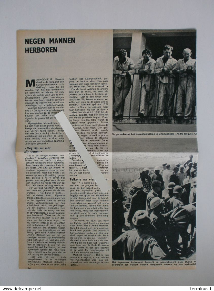 Mijnramp Champagnole (Tijdschriftartikel 1964) - Documenti Storici